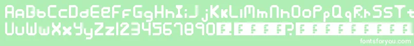 Xposure Font – White Fonts on Green Background