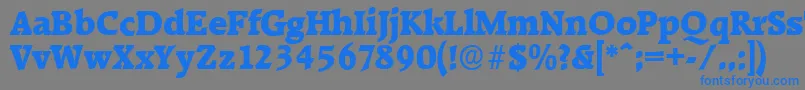 More about RaleighserialHeavyRegular Font RaleighserialHeavyRegular Font – Blue Fonts on Gray Background