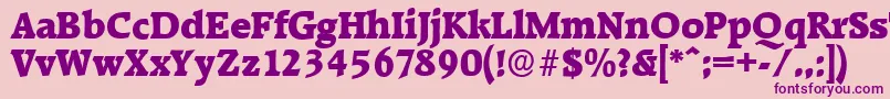 Lisätietoja RaleighserialHeavyRegular-fontista RaleighserialHeavyRegular-fontti – violetit fontit vaaleanpunaisella taustalla
