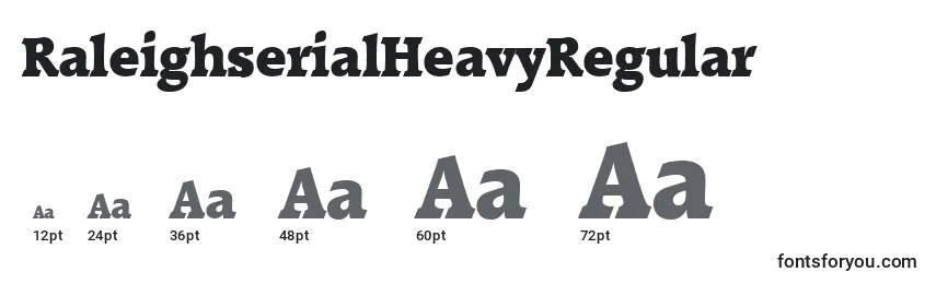 RaleighserialHeavyRegular Font Sizes