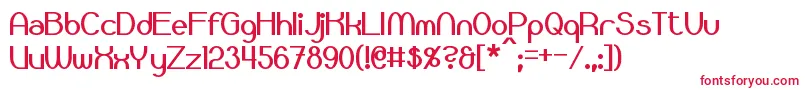 Bloomingworth Font – Red Fonts on White Background