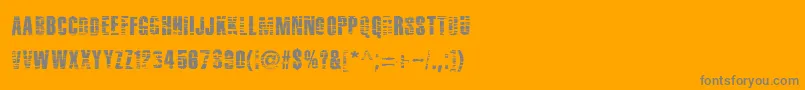 MenthaRapture Font – Gray Fonts on Orange Background