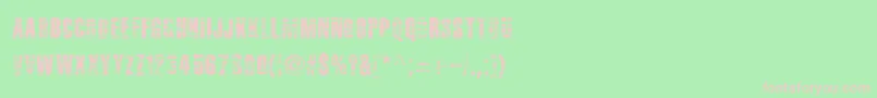 MenthaRapture Font – Pink Fonts on Green Background