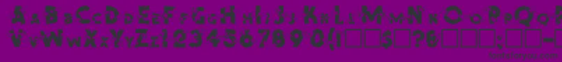 フォントBlast – 紫の背景に黒い文字