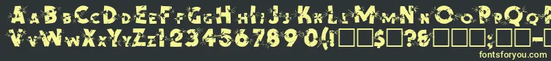 Blast Font – Yellow Fonts on Black Background