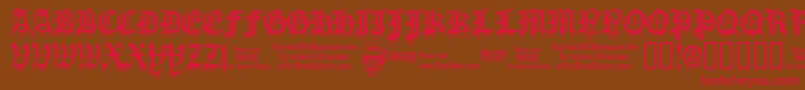 Blooods Font – Red Fonts on Brown Background