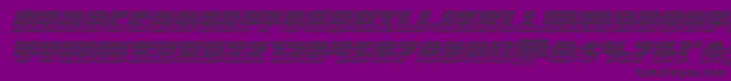 Warpthrusterchromeital Font – Black Fonts on Purple Background