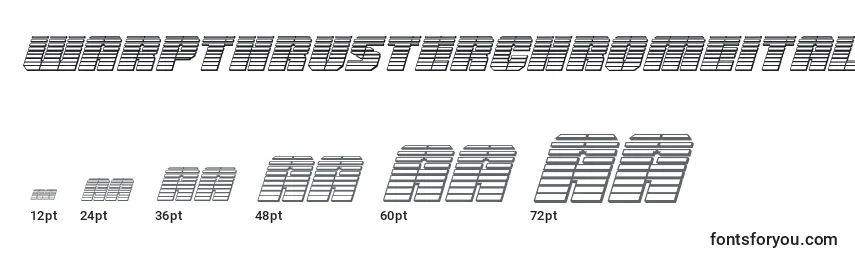 Warpthrusterchromeital Font Sizes
