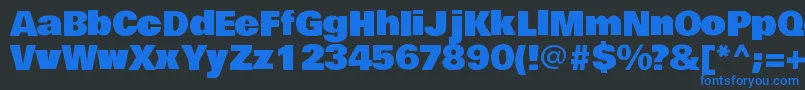 BowlbyoneRegular Font – Blue Fonts on Black Background
