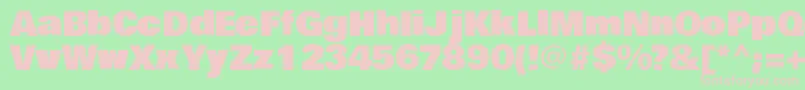 BowlbyoneRegular Font – Pink Fonts on Green Background