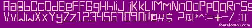 CrossScrew Font – Pink Fonts on Purple Background