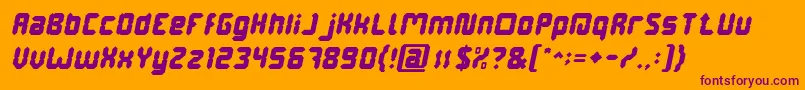 Weitere Informationen zur DigitalGothicItalic-Schriftart DigitalGothicItalic-Schriftart – Violette Schriften auf orangefarbenem Hintergrund