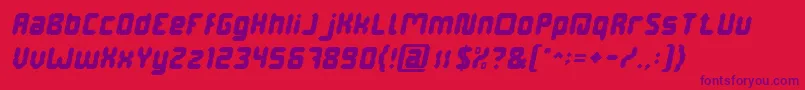 DigitalGothicItalic Font – Purple Fonts on Red Background