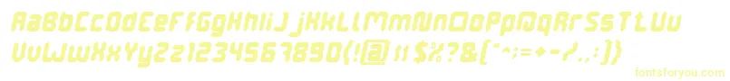 Police DigitalGothicItalic – polices jaunes