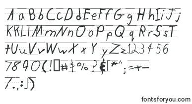 Kidtyperuled font – school Fonts