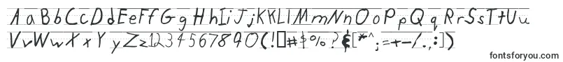 Kidtyperuled-Schriftart – Schulschriften