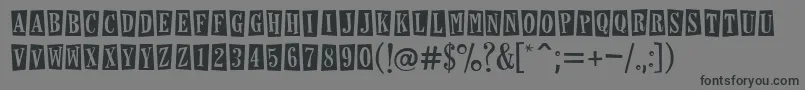 HorseshoesAndLemonade Font – Black Fonts on Gray Background
