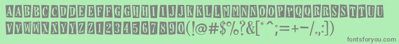 More about HorseshoesAndLemonade Font HorseshoesAndLemonade Font – Gray Fonts on Green Background