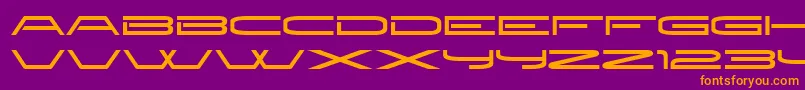 New ffy Font – Orange Fonts on Purple Background