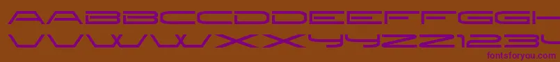 New ffy Font – Purple Fonts on Brown Background