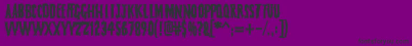 Fearlessvampirekiller Font – Black Fonts on Purple Background