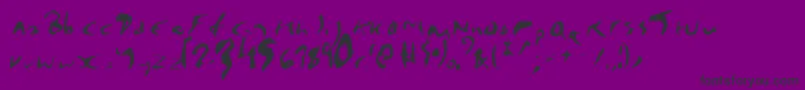 Weitere Informationen zur EnyaPlain-Schriftart EnyaPlain-Schriftart – Schwarze Schriften auf violettem Hintergrund