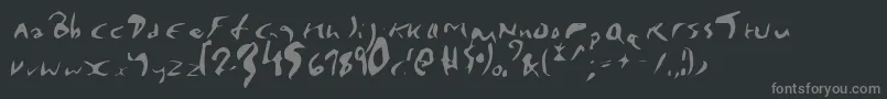 Weitere Informationen zur EnyaPlain-Schriftart EnyaPlain-Schriftart – Graue Schriften auf schwarzem Hintergrund