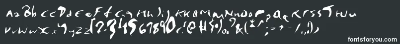 Подробнее о шрифте EnyaPlain Шрифт EnyaPlain – белые шрифты на чёрном фоне