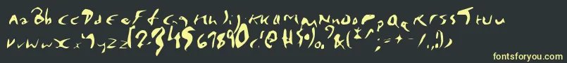 More about EnyaPlain Font EnyaPlain Font – Yellow Fonts on Black Background