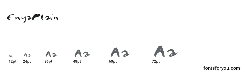 Размеры шрифта EnyaPlain