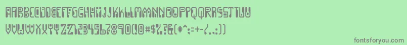 Dignity Font – Gray Fonts on Green Background