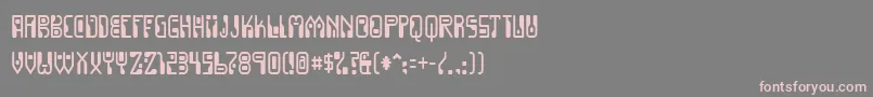 Dignity Font – Pink Fonts on Gray Background