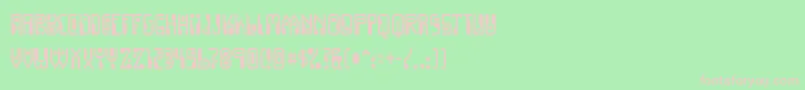 Dignity Font – Pink Fonts on Green Background