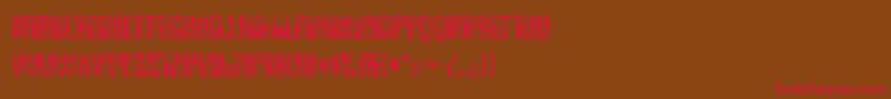 Dignity Font – Red Fonts on Brown Background