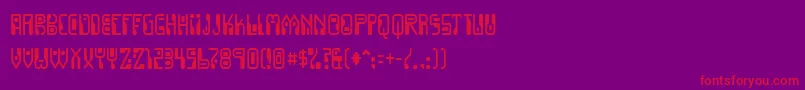 Dignity Font – Red Fonts on Purple Background