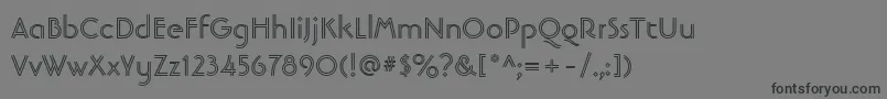 LinotypebanjomanopenBold Font – Black Fonts on Gray Background