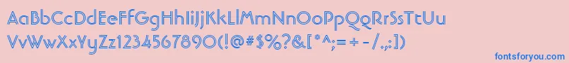 More about LinotypebanjomanopenBold Font LinotypebanjomanopenBold Font – Blue Fonts on Pink Background