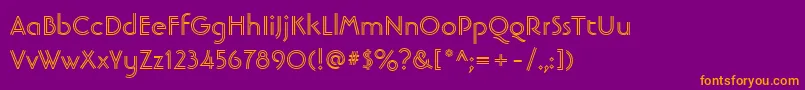 fuente LinotypebanjomanopenBold – Fuentes Naranjas Sobre Fondo Morado
