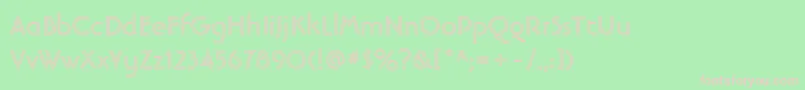 LinotypebanjomanopenBold Font – Pink Fonts on Green Background