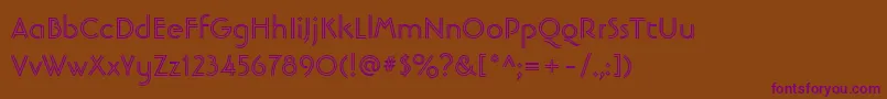Шрифт LinotypebanjomanopenBold – фиолетовые шрифты на коричневом фоне