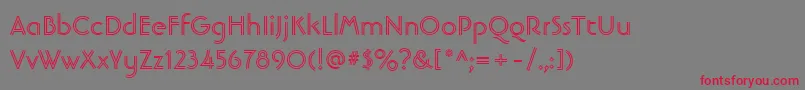 fuente LinotypebanjomanopenBold – Fuentes Rojas Sobre Fondo Gris