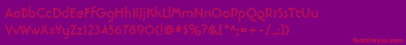 fuente LinotypebanjomanopenBold – Fuentes Rojas Sobre Fondo Morado