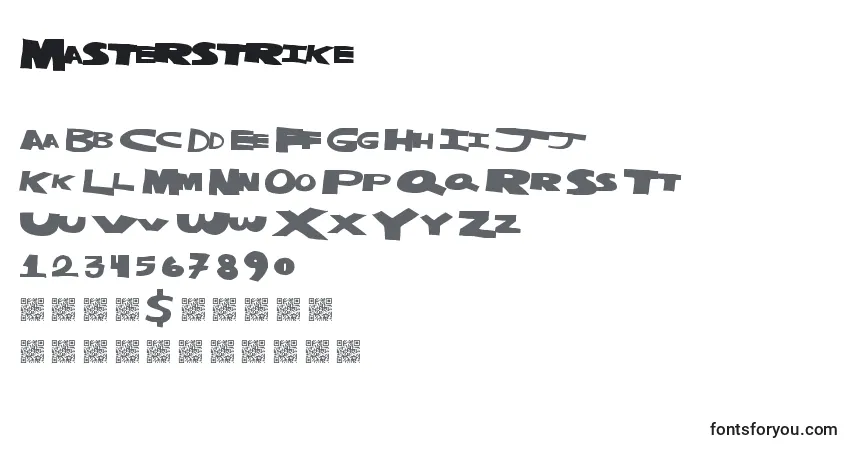 Шрифт Masterstrike – алфавит, цифры, специальные символы