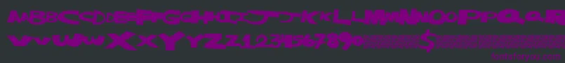 Masterstrike Font – Purple Fonts on Black Background