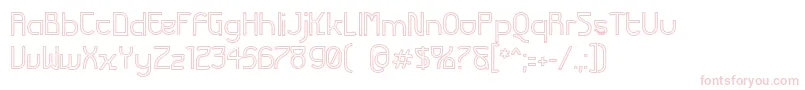 FuturexVariationAlphaHollow Font – Pink Fonts