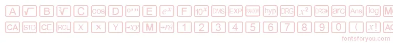 Calchux Font – Pink Fonts on White Background