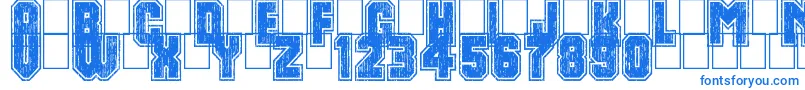 DirtyBowl86 Font – Blue Fonts on White Background