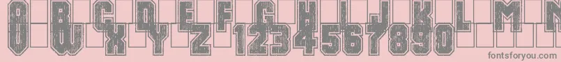 DirtyBowl86 Font – Gray Fonts on Pink Background