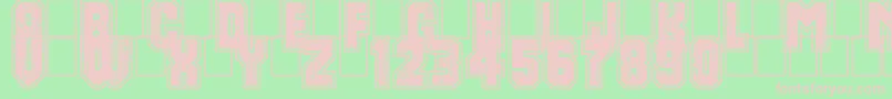 DirtyBowl86 Font – Pink Fonts on Green Background