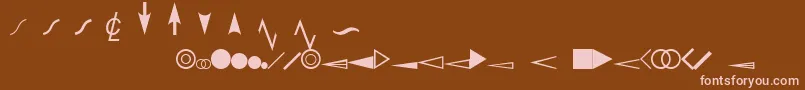 Más sobre la fuente EsriDimensioning fuente EsriDimensioning – Fuentes Rosadas Sobre Fondo Marrón